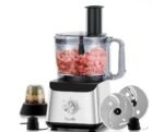 Facelle Electric Food Processor – 10-Cup Large Bowl with 6.8oz Grinder, 600W Vegetable Chopper for Mincing, Dicing, Shredding, Pureeing & Dough Kneading (Used Like New) - Image 2
