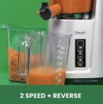 Omega Cold Press 365 Vertical Slow Masticating Juicer – 150W Compact Extractor for Fruits & Vegetables, 65 RPM, BPA-Free, Silver - Image 4
