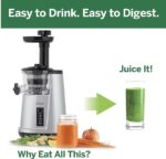 Omega Cold Press 365 Vertical Slow Masticating Juicer – 150W Compact Extractor for Fruits & Vegetables, 65 RPM, BPA-Free, Silver - Image 5