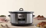 Crock-Pot 8QT Programmable Slow Cooker – Black Stainless Steel, Digital Timer, Removable Stoneware - Image 2