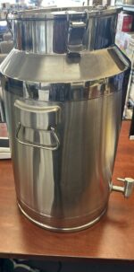40L Stainless Steel Milk Can with Faucet & Sealed Lid – Heavy-Duty 10.57 Gallon Milk Jug, Silver (Brand New with Dents) - Image 2